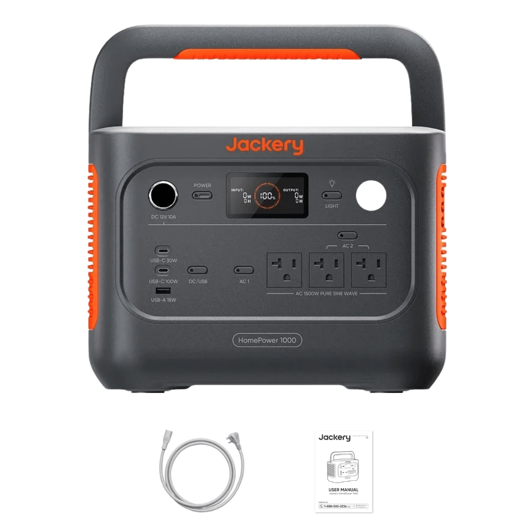 Jackery HomePower 1000 v2 Portable Power Station (Black)