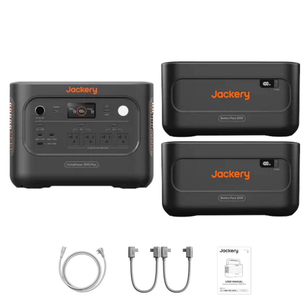 Jackery HomePower 2000 Plus v2 + Battery Pack 2000 Plus v2