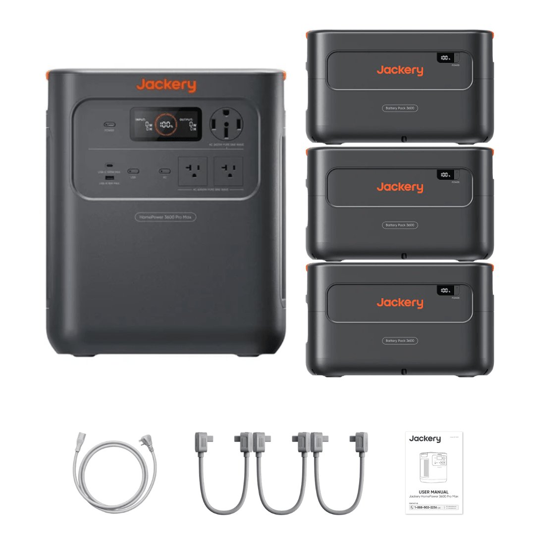 Jackery HomePower 3600 Pro Max + Extra Batteries