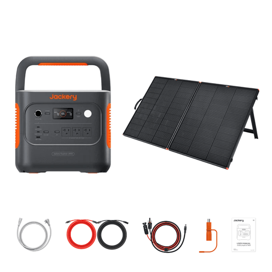 Jackery Explorer 2000 v2 Portable Power Station + Custom Solar Panel Bundle Option