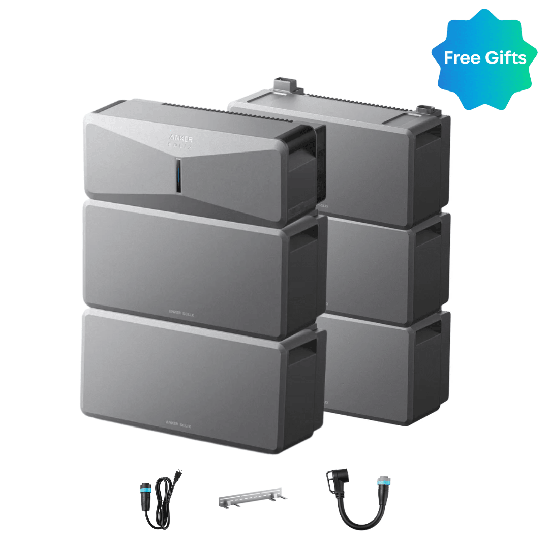 Anker SOLIX E10 Whole Home Backup System | 6 kWh - 30 kWh LiFePO4 Battery | 10-30 kW Turbo Output | Smart Grid & Storm-Guard