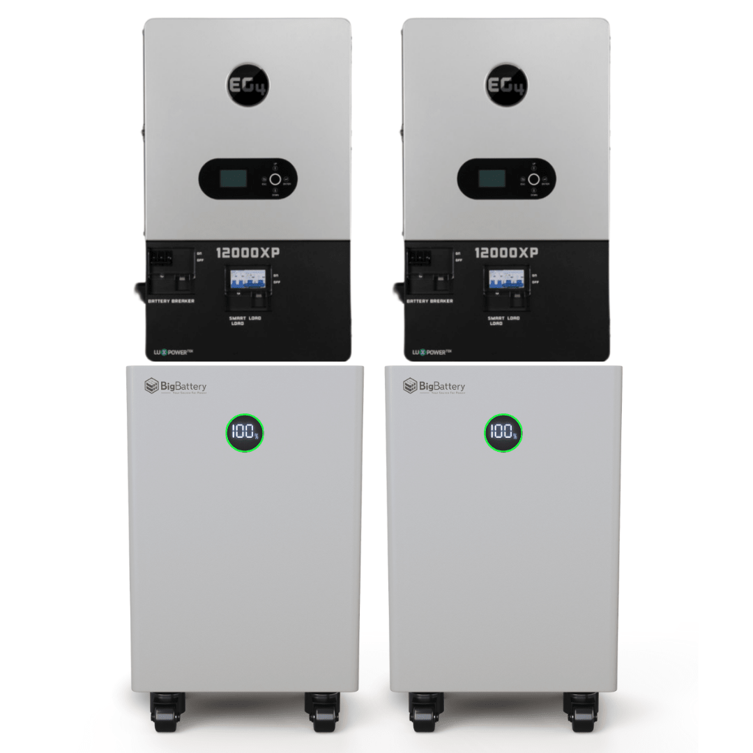 BigBattery NEXUS 51.2V 15kWh LiFePO4 Battery + EG4 12000XP 12,000W 48V Split Phase Off-Grid Inverter Kit