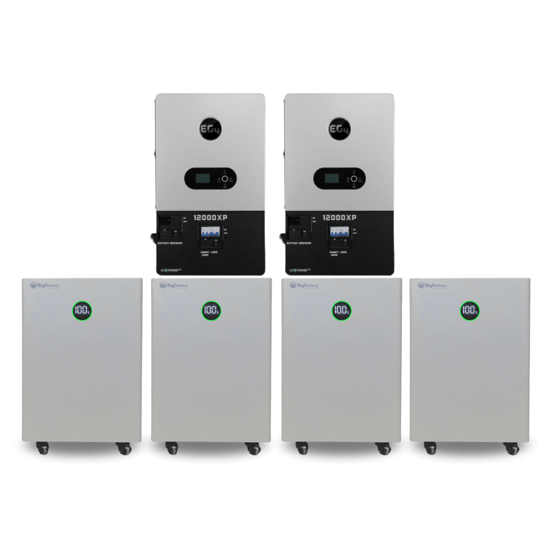 BigBattery NEXUS 51.2V 15kWh LiFePO4 Battery + EG4 12000XP 12,000W 48V Split Phase Off-Grid Inverter Kit