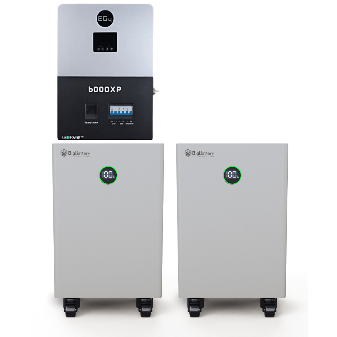 BigBattery NEXUS 51.2V 15kWh LiFePO4 Battery + EG4 6000XP 6000W 48V Split Phase Off-Grid Inverter Kit