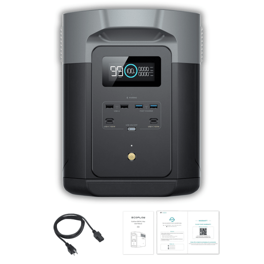 EcoFlow DELTA 2 Max 2048Wh 2400W LiFePO4 Solar Generator