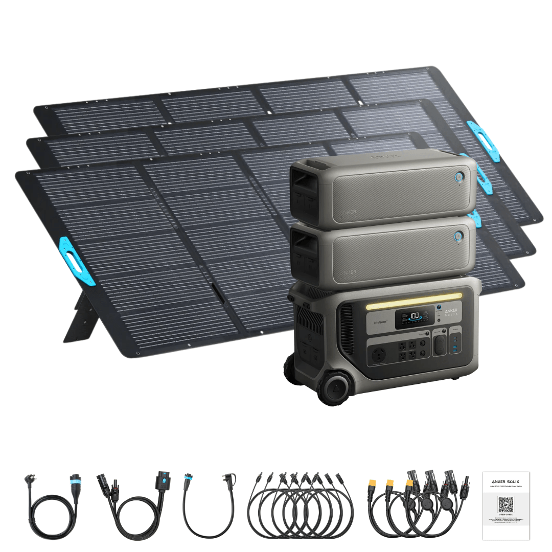 Anker SOLIX F3000 Solar Generator + Expansion Batteries