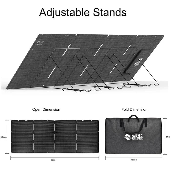 Natures Generator 400W Folding Solar Panel