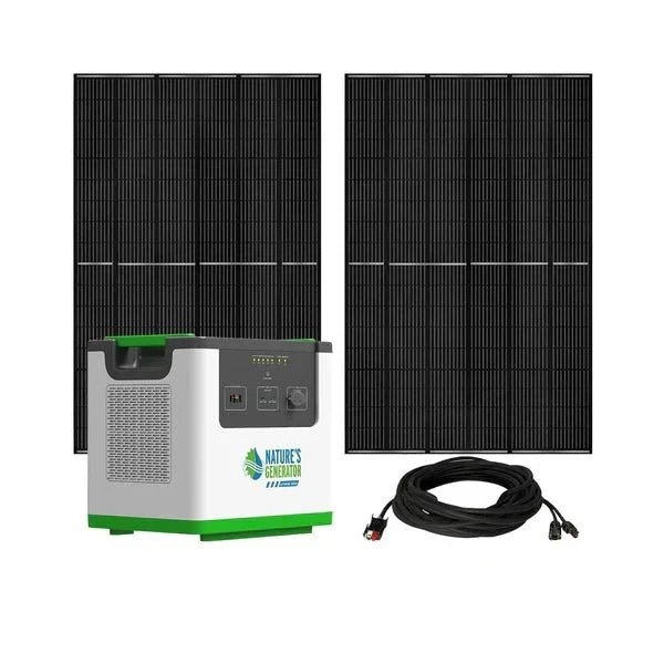 Natures Generator Lithium 3600 Pod With 2 x 410W Monocrystalline Solar Panel