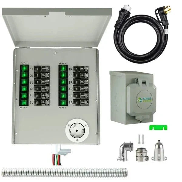 Natures Generator Lithium 6000 Solar Generator With Transfer Switch