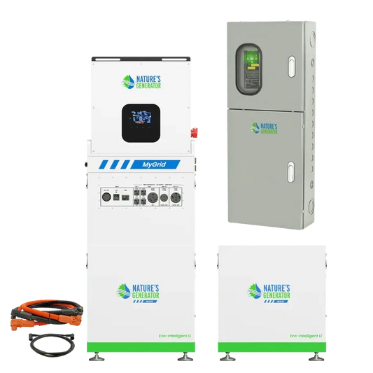 Natures Generator MyGrid 10K + Solar Battery + 125A Automatic Transfer Switch
