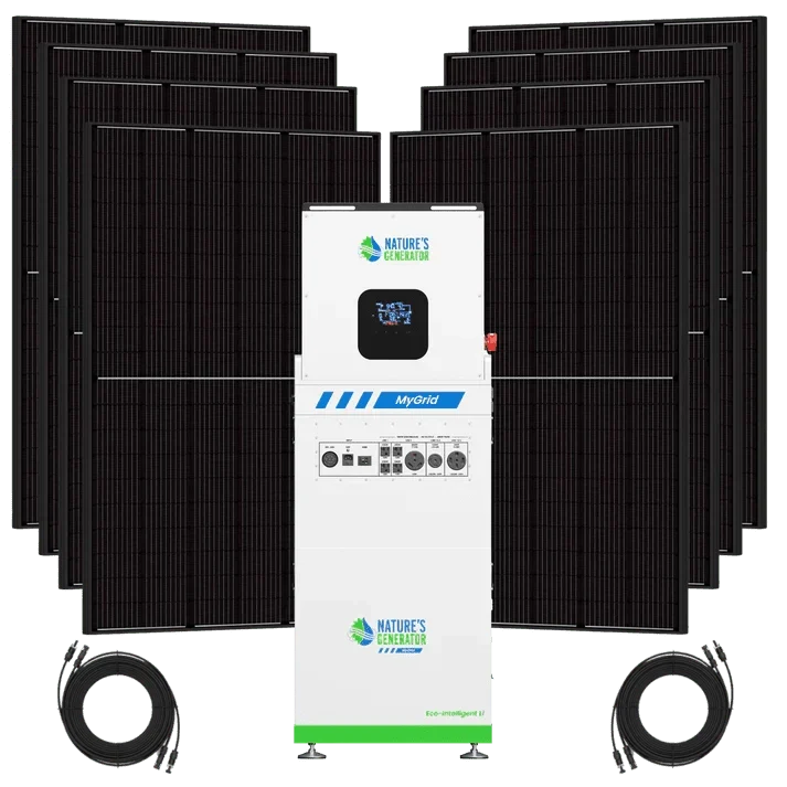 Natures Generator MyGrid 10K Solar Generator + 8 x Rigid 410W Solar Panel