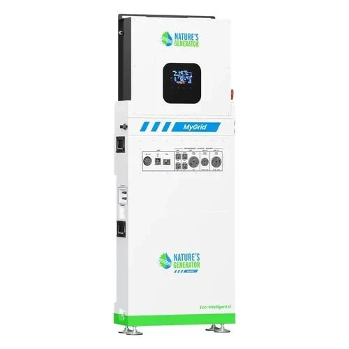 Natures Generator MyGrid 10K With 4 x 410W Rigid Solar Panel + 350W Wind Turbine
