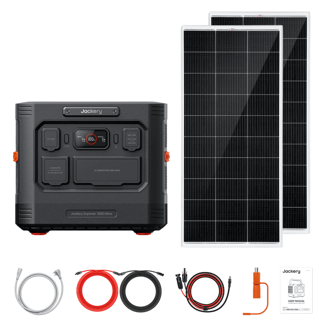 Jackery Explorer 1500 Ultra + Custom Solar Panels Kits